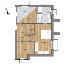 Grundriss Wohnung 01 UG | 3,5-4,5 Zimmer | Habichthorst 11 | Iimmobilien hanseatische Lebensart GmbH