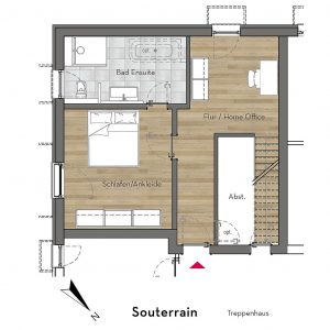Grundriss UG Maisonette 02 | 4,0 Zimmer | Lottbeker Feld 35 | Iimmobilien hanseatische Lebensart GmbH